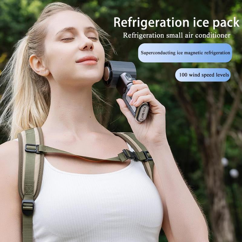 3-In-1 Portable Handheld Fan – High-Speed Cooling, Built-In Charging Cable & Emergency Power Bank – Perfect for Home, Office & Outdoors