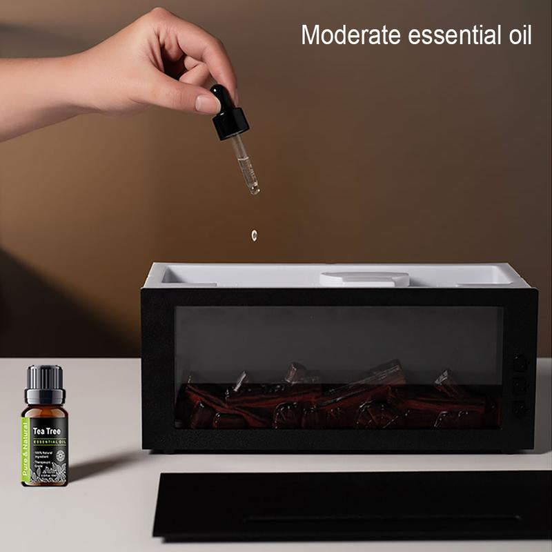 300Ml Colorful Fireplace Flame Humidifier Aromatherapy Diffuser with Remote and Timer for Home and Office Fire Diffuser Aroma Diffuser Humidifier Humidifier Purifier Bourbon Humidifier Whisker Humidifier