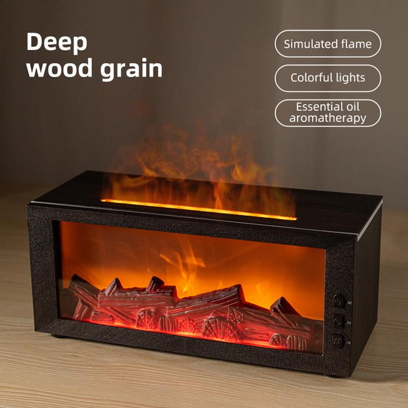 300Ml Colorful Fireplace Flame Humidifier Aromatherapy Diffuser with Remote and Timer for Home and Office Fire Diffuser Aroma Diffuser Humidifier Humidifier Purifier Bourbon Humidifier Whisker Humidifier