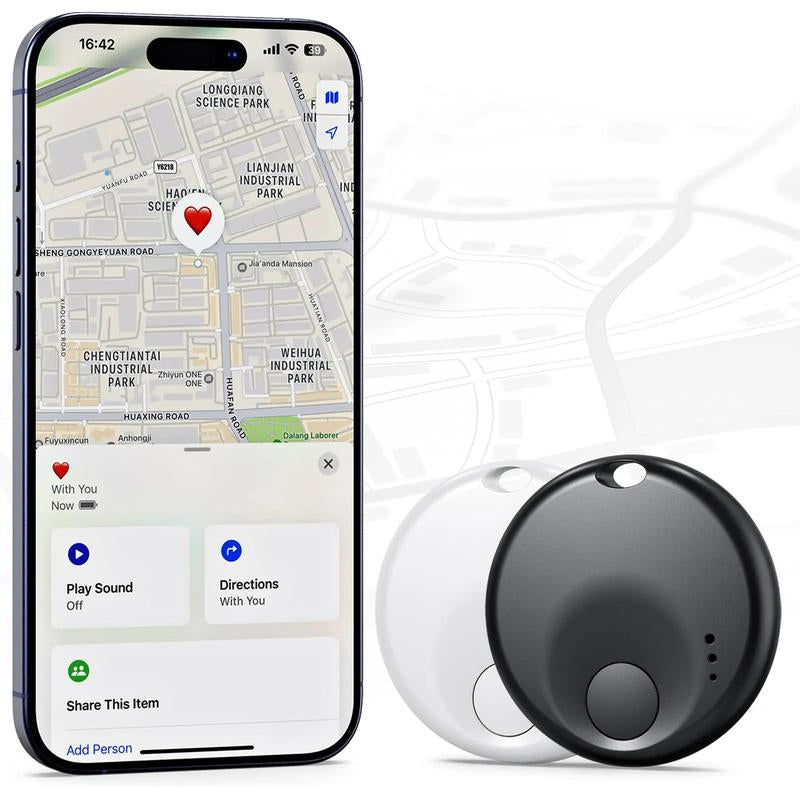 (Ios Only)Gps Tracker for Car,Mini Trackers Device ,No Monthly Fee-Best Hidden GPS Trackers,Anti-Lost Device,Works with Apple Find My (Ios Only) Travel Gadgets Black