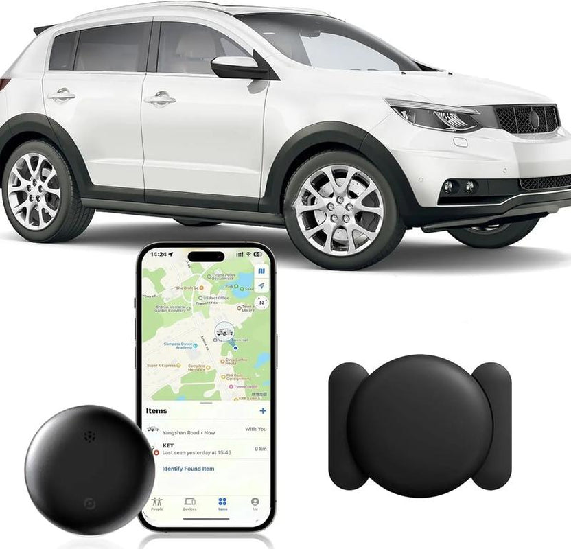 (Ios Only)Gps Tracker for Car,Mini Trackers Device ,No Monthly Fee-Best Hidden GPS Trackers,Anti-Lost Device,Works with Apple Find My (Ios Only) Travel Gadgets Black