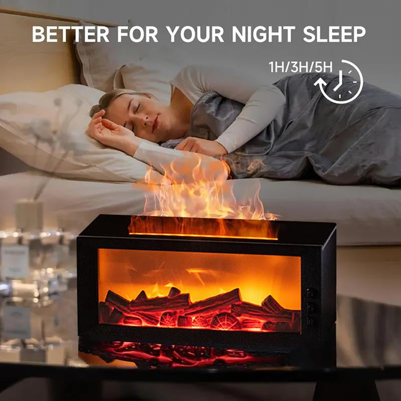 300Ml Colorful Fireplace Flame Humidifier Aromatherapy Diffuser with Remote and Timer for Home and Office Fire Diffuser Aroma Diffuser Humidifier Humidifier Purifier Bourbon Humidifier Whisker Humidifier