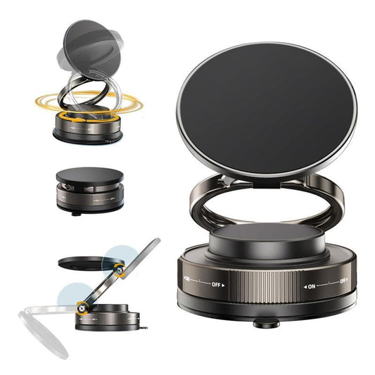 360° Adjustable Vacuum Magnetic Phone Holder, Suction Cup Phone Mount for Magsafe, Portable Cell Phone Holder for Car,Makeup/Gym/Mirror, Fit for All Iphone Iphone 11/12/13/14/15/16 plus Pro Max